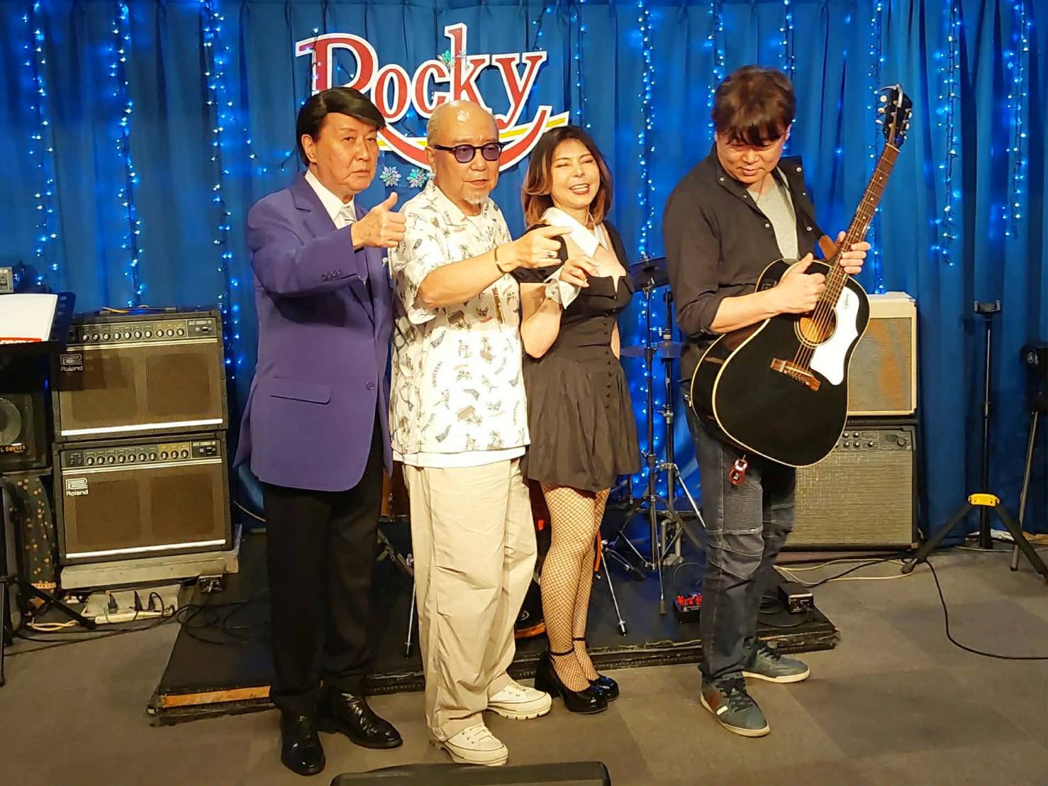 中本直樹さん 三善英史さん のんみち 集合写真・五反田Rockey